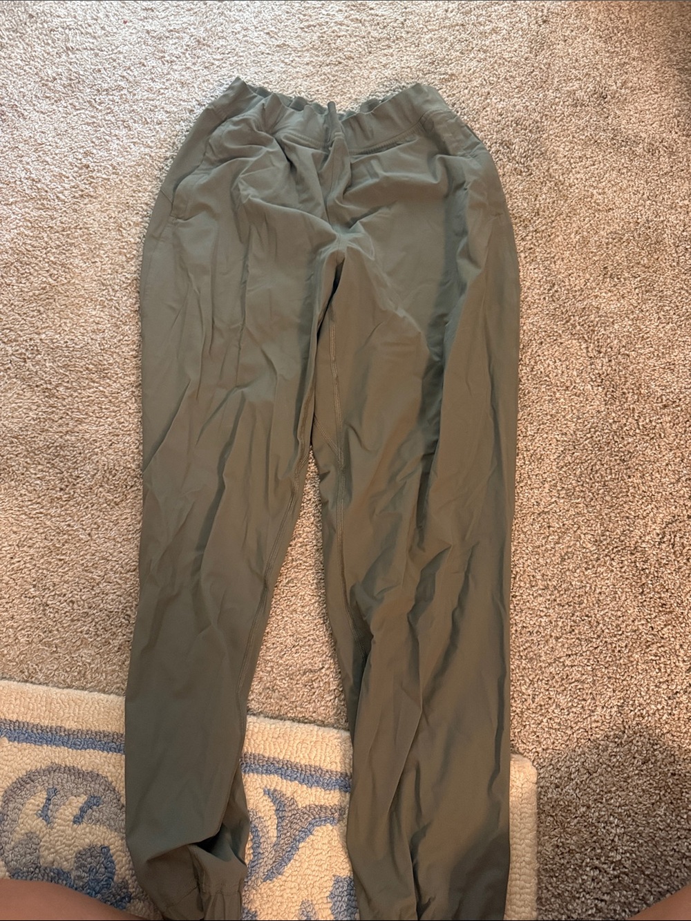 Women’s Olive Green Drawstring Jogger Pants